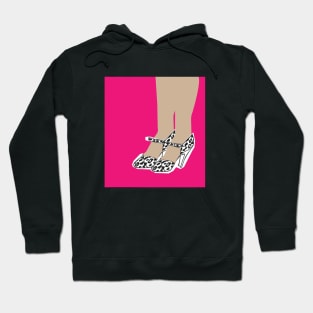 40's style cheetah heels Hoodie